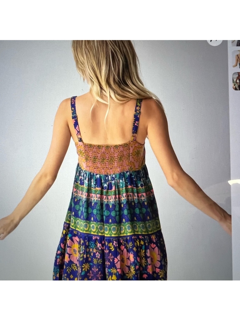 NATURAL LIFE Pink Floral Boho Maxi Dress with Multicolor Accents - Picture 8 of 10